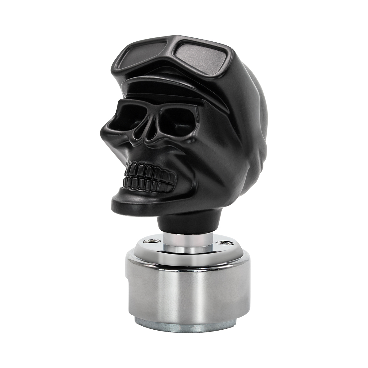 Skull Biker Gearshift Knob With 13/15/18 Speed Adapter - Black