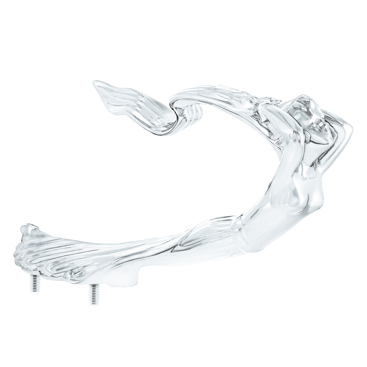 Die-Cast Flying Goddess Hood Ornament - Chrome