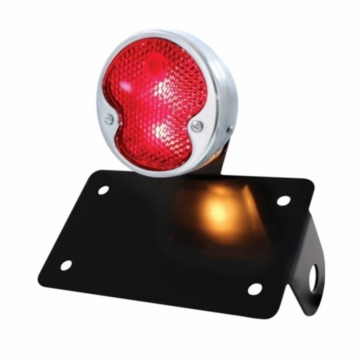 SS 1932 Ford Style Tail Light Assembly With Horizontal Mounting Bracket For Motorcycle