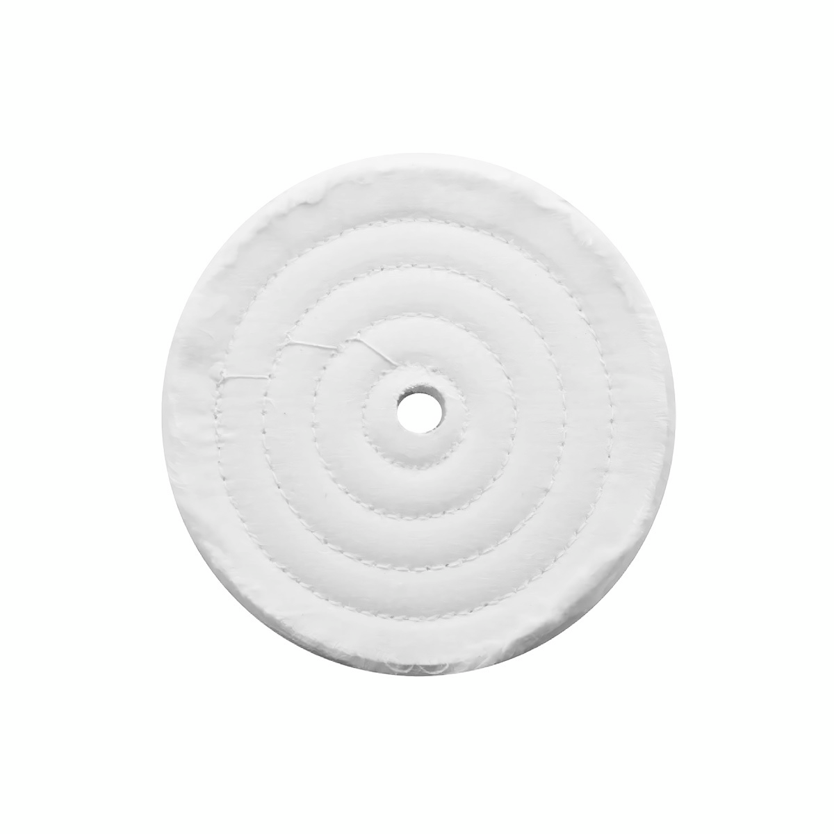 6" White Soft Muslin Buff - 1/2" Arbor