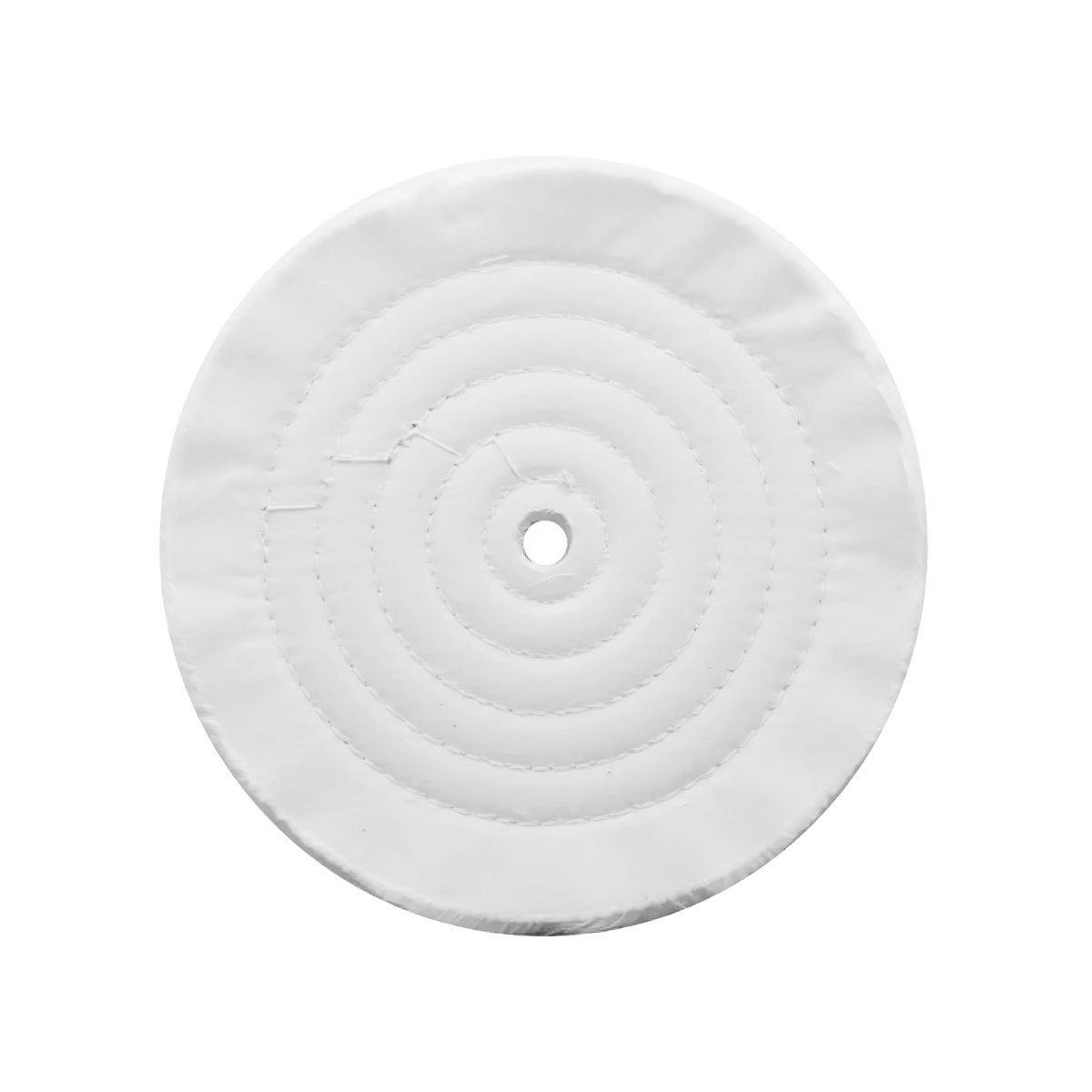 8" White Soft Muslin Buff - 5/8" Arbor