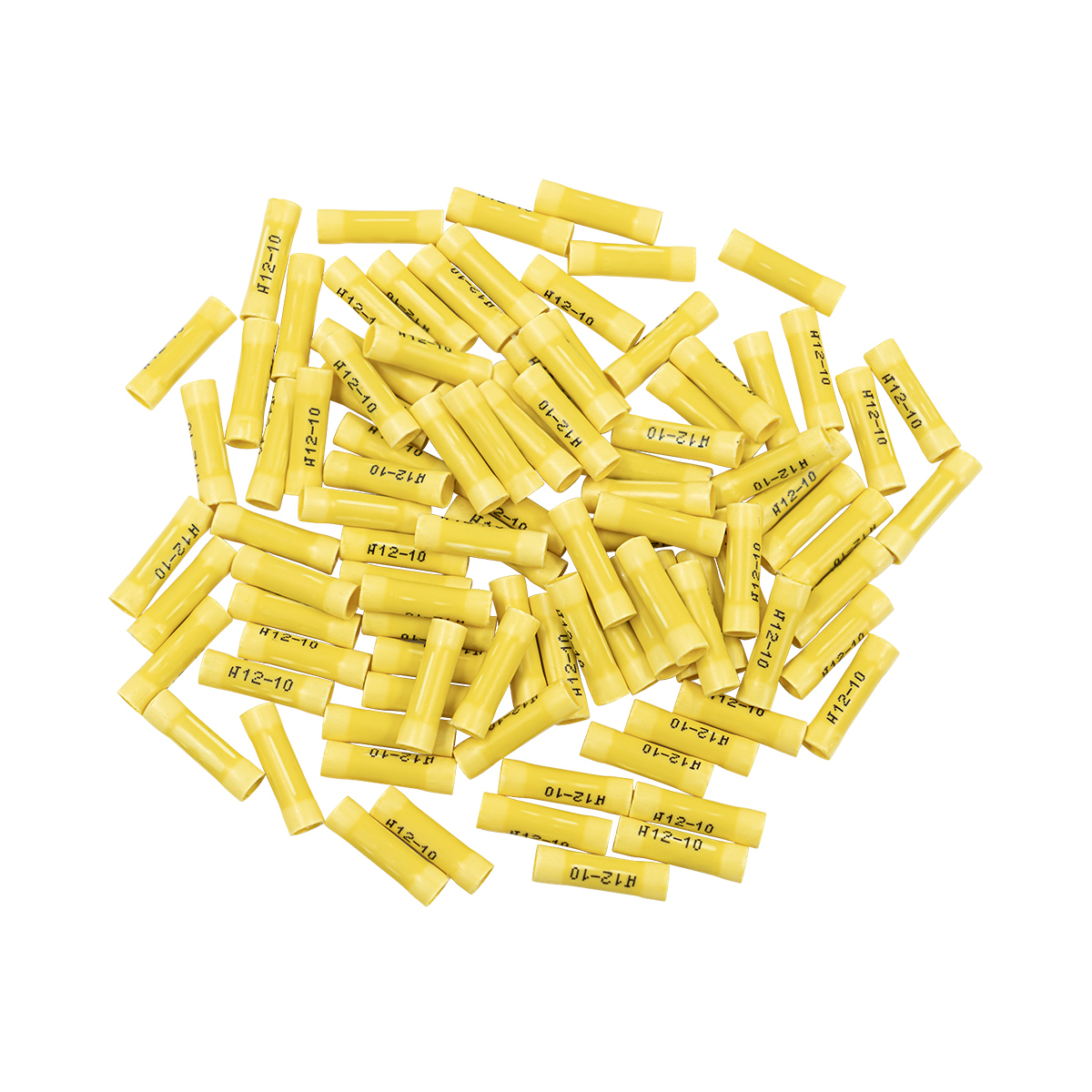 12-10 AWG Vinyl Butt Connector (100-Pack)