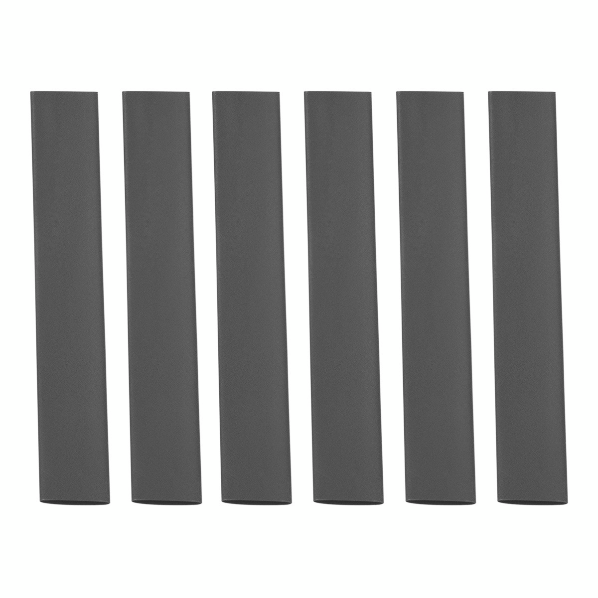 3/8" I.D. Black Heat Shrink Tubing, 4" Long (6-Pack).