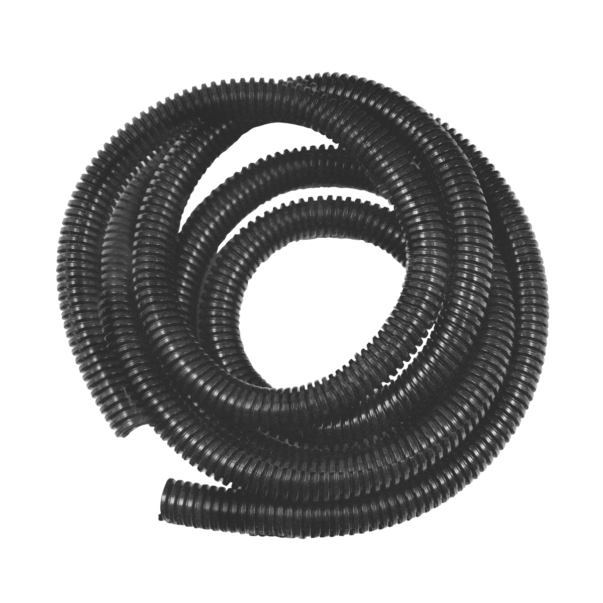 1/2" I.D. Black Flex-Guard Convoluted Split Seam Tubing, 7 Ft.