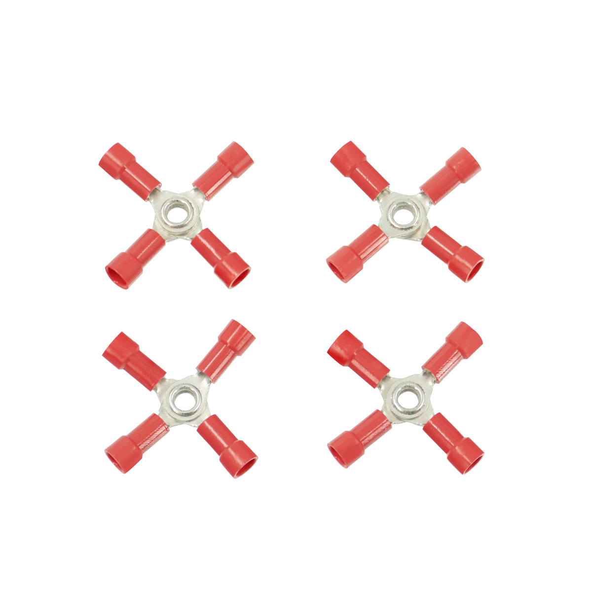 22-18 AWG 4-Way (X) Vinyl Connector (4-Pack)