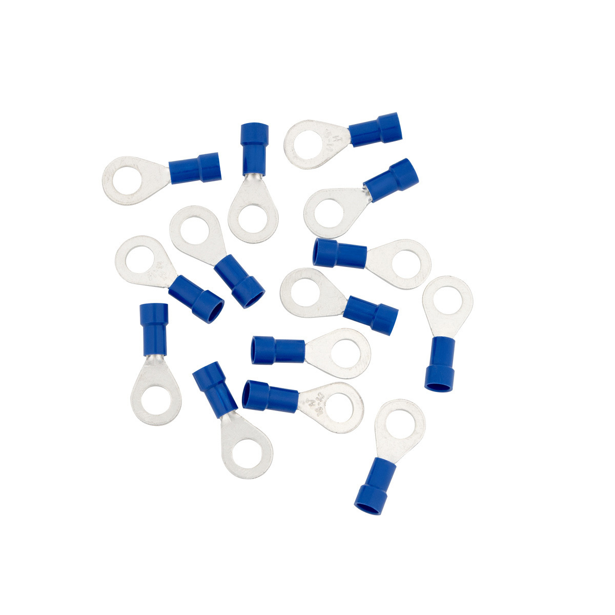 16-14 AWG 1/4" Stud Vinyl Ring Terminal (14-Pack)