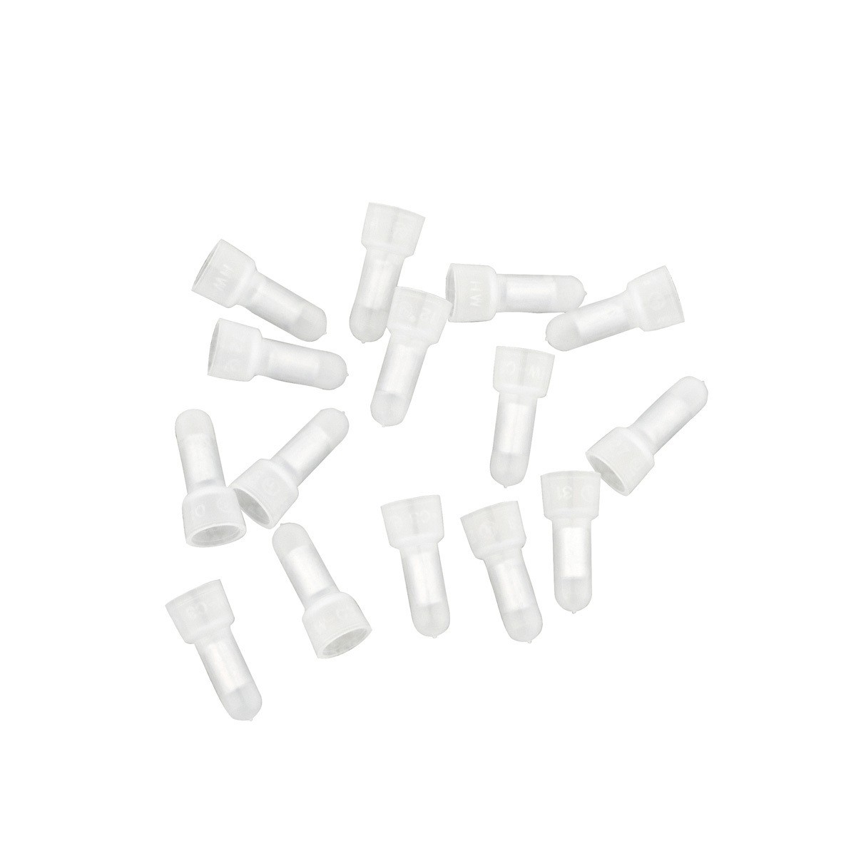 22-24 AWG Nylon Closed End Connector, 15 Pcs