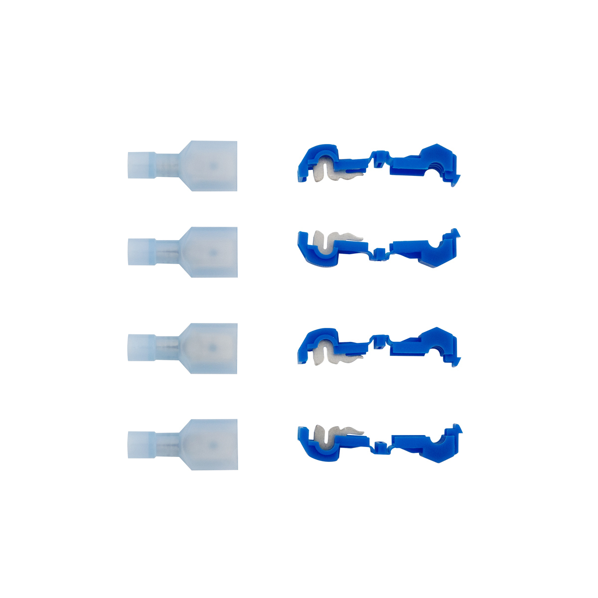 16-14 AWG .250 Tab FI Nylon M Disconnect w/ 16-14 AWG T-Tap Slice, 4/4 Pcs.