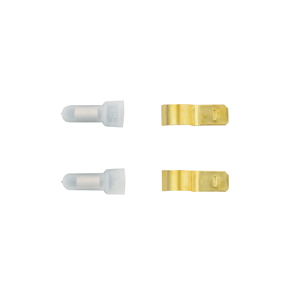 Power Tap Fuse Clips for Glass Fuses & 16-14 .250 FM FI Disconnects (2-Pack)