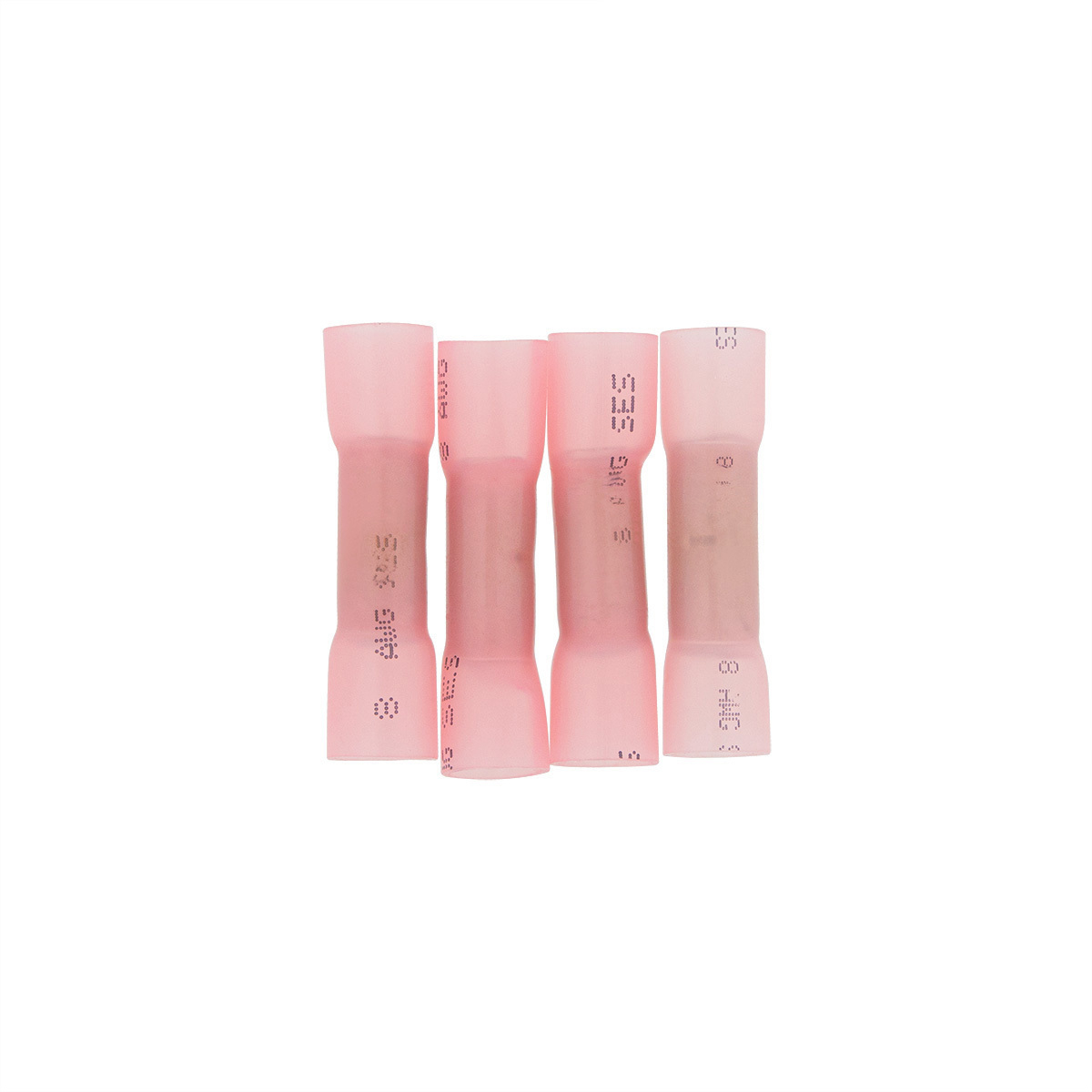 8 AWG CS Heat Shrink Butt Connector - Pink (4-Pack)