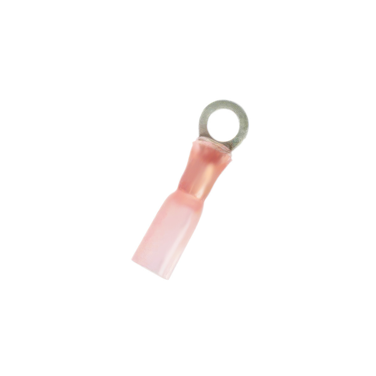 8 AWG 1/2" Stud CS Heat Shrink Ring Terminal - Pink (4-Pack)