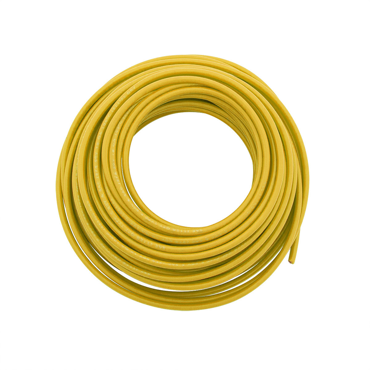 Primary Wire - Rated 80°C 18 AWG, Yellow 30 Ft.