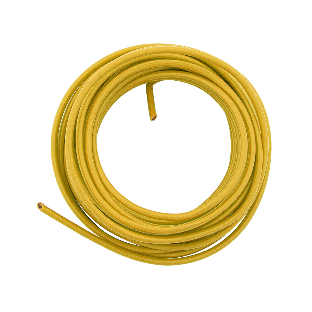 Primary Wire - Rated 80°C 14 AWG, Yellow 15 Ft.