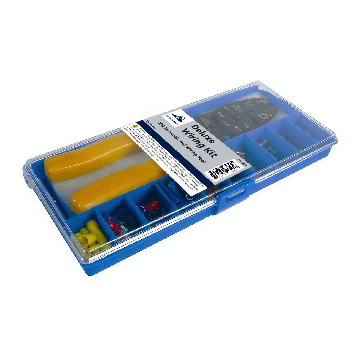 Deluxe Wiring Kit w/ 100 Vinyl Terminals & 1 Stripper/Crimper Tool, 101 Pcs.