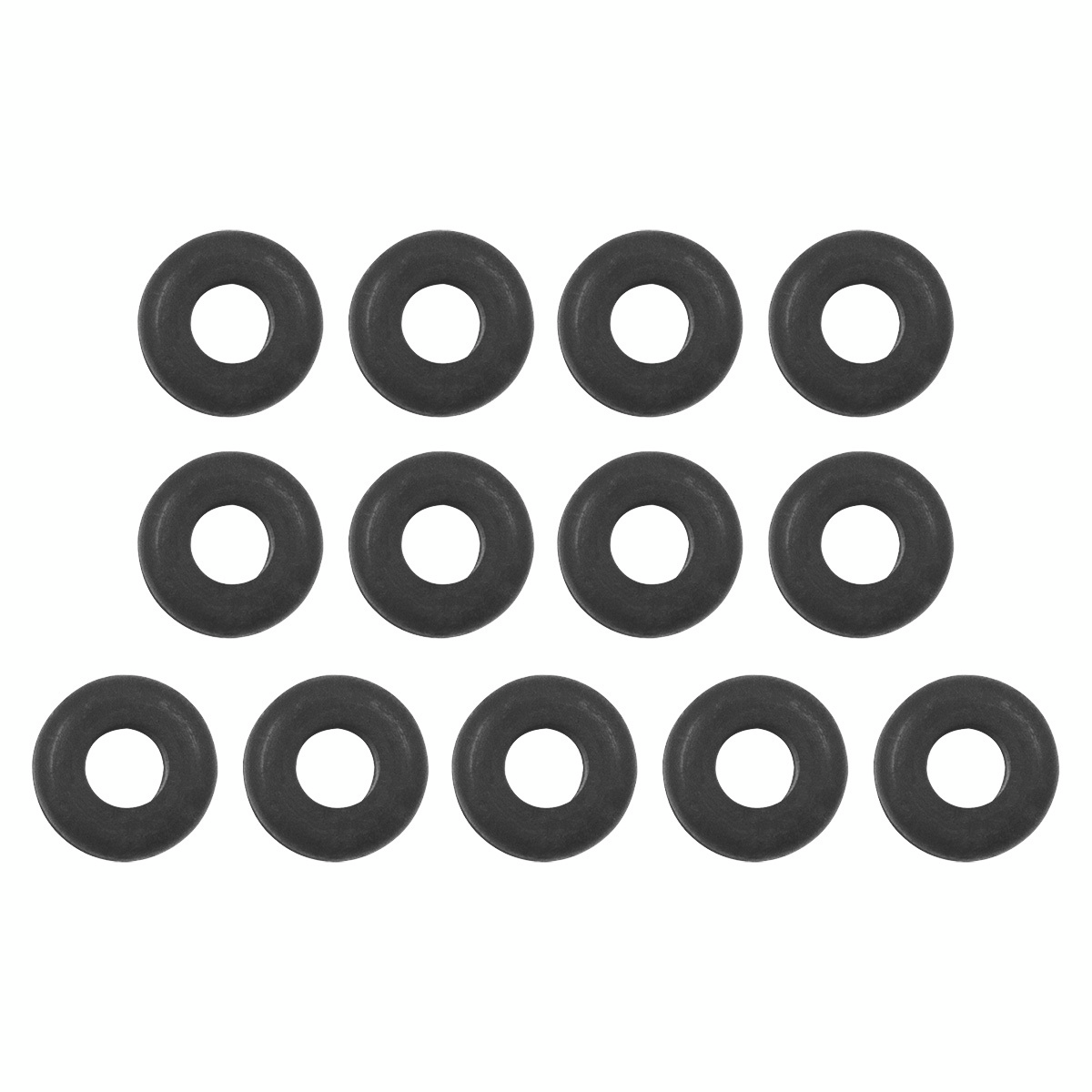 3/8" Mounting Hole Black Vinyl Grommet (13-Pack)