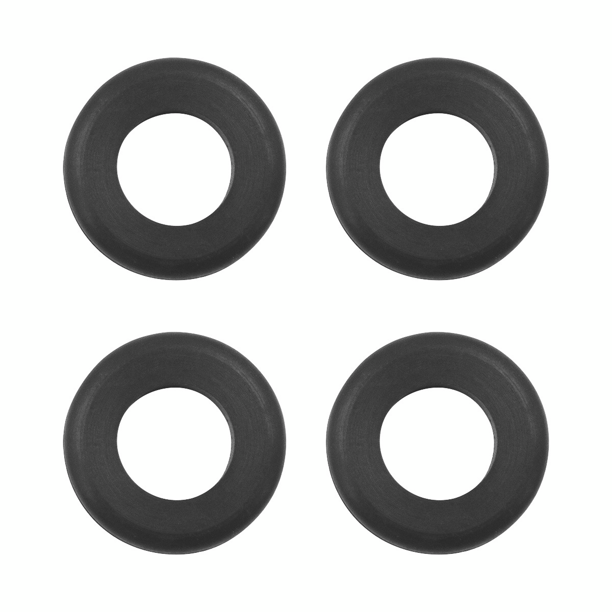 1" Mounting Hole Black Vinyl Grommet (4-Pack)