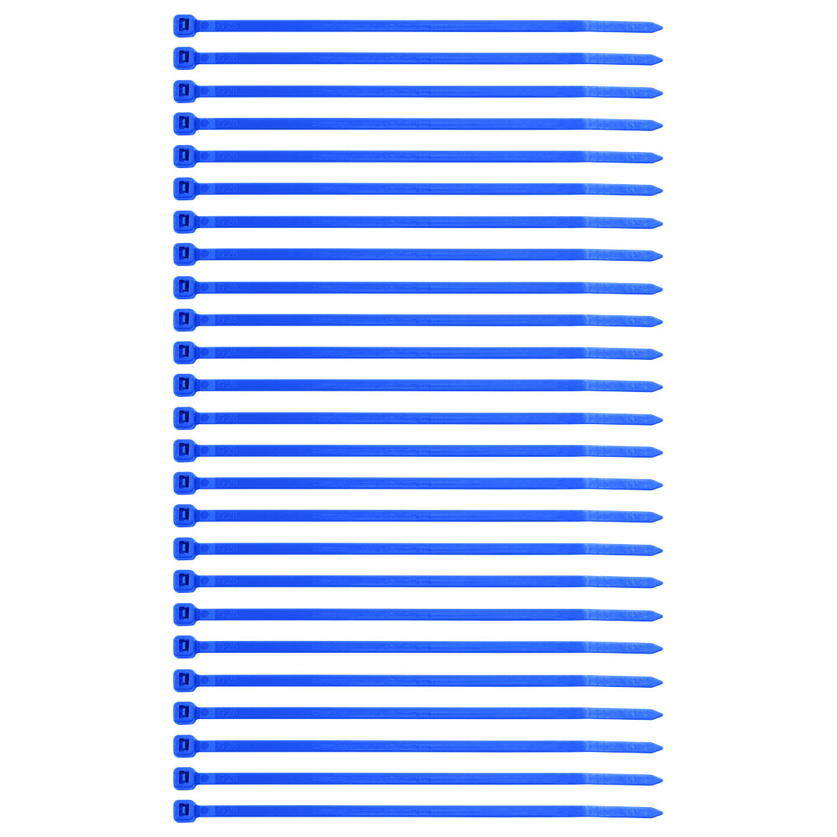 5.5" Blue Nylon Cable Zip Ties 40 Lbs (25-Pack)