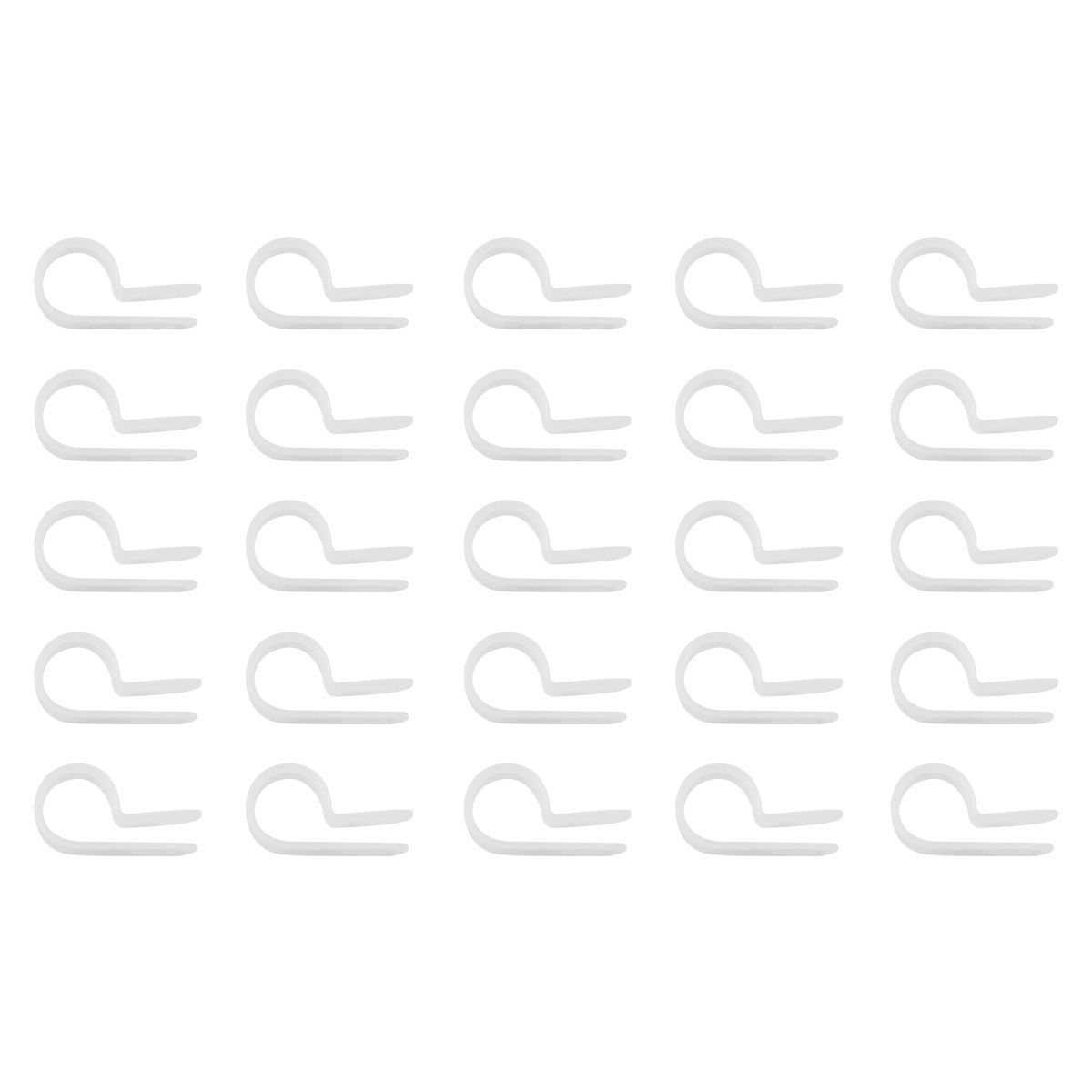 5/16" I.D. Natural Nylon Cable Clamps (25-Pack)