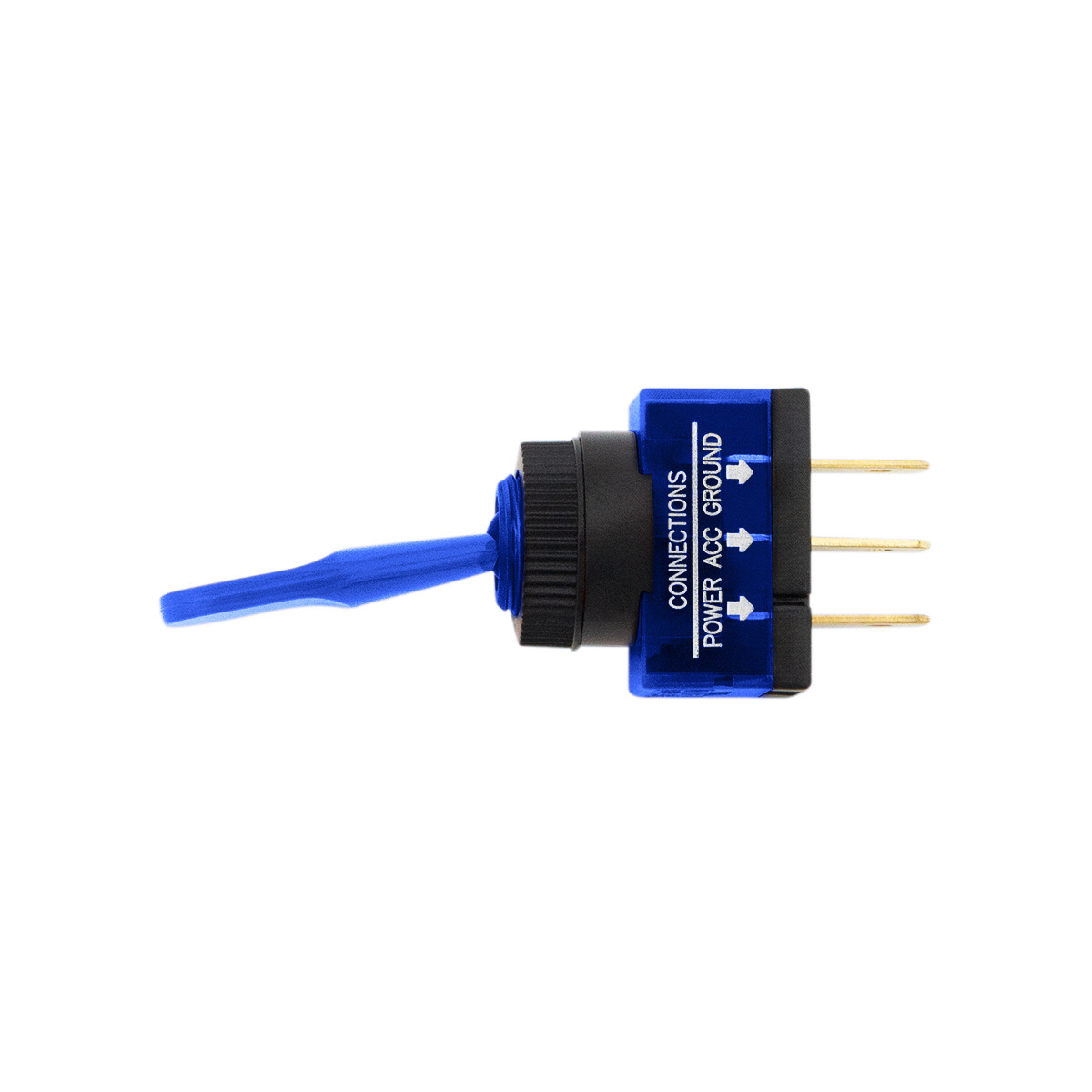 Blue Illum Toggle 20 Amp 12V S.P.S.T. On/Off 1 Pc.