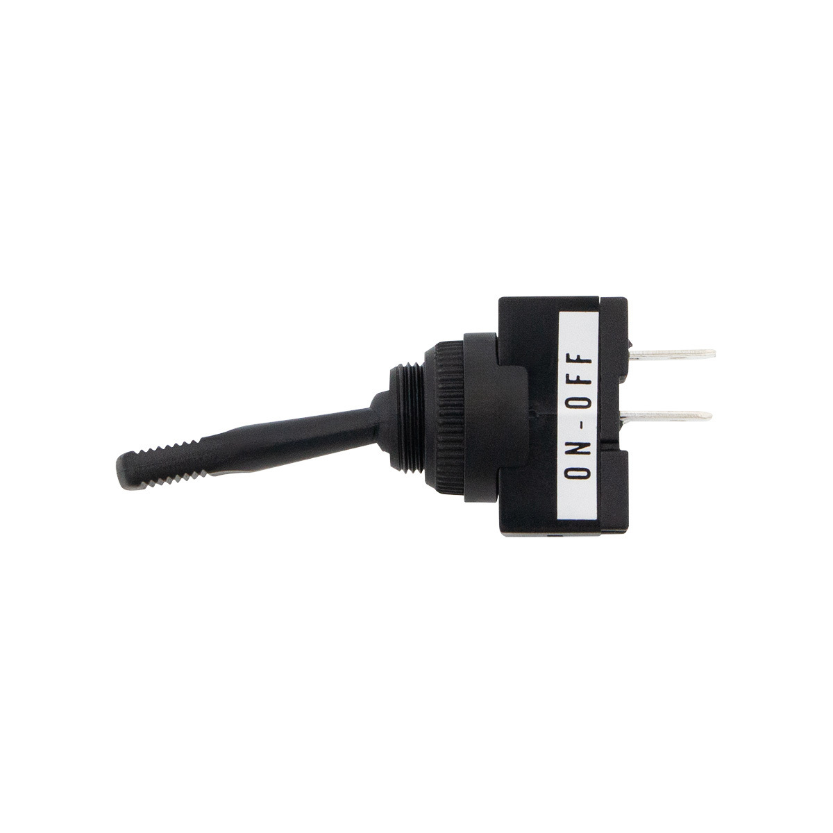 Black Non-Illum Toggle 20 Amp 12V S.P.S.T. Momentary On/Off 1 Pc.
