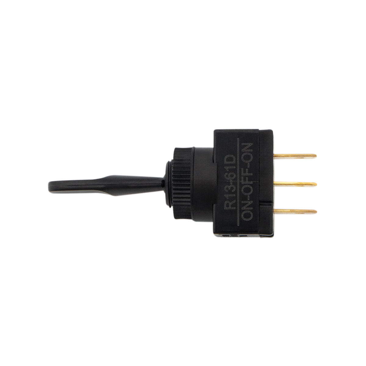 Black Non-Illum Toggle 20 Amp 12V S.P.D.T. On/Off/On 1 Pc.