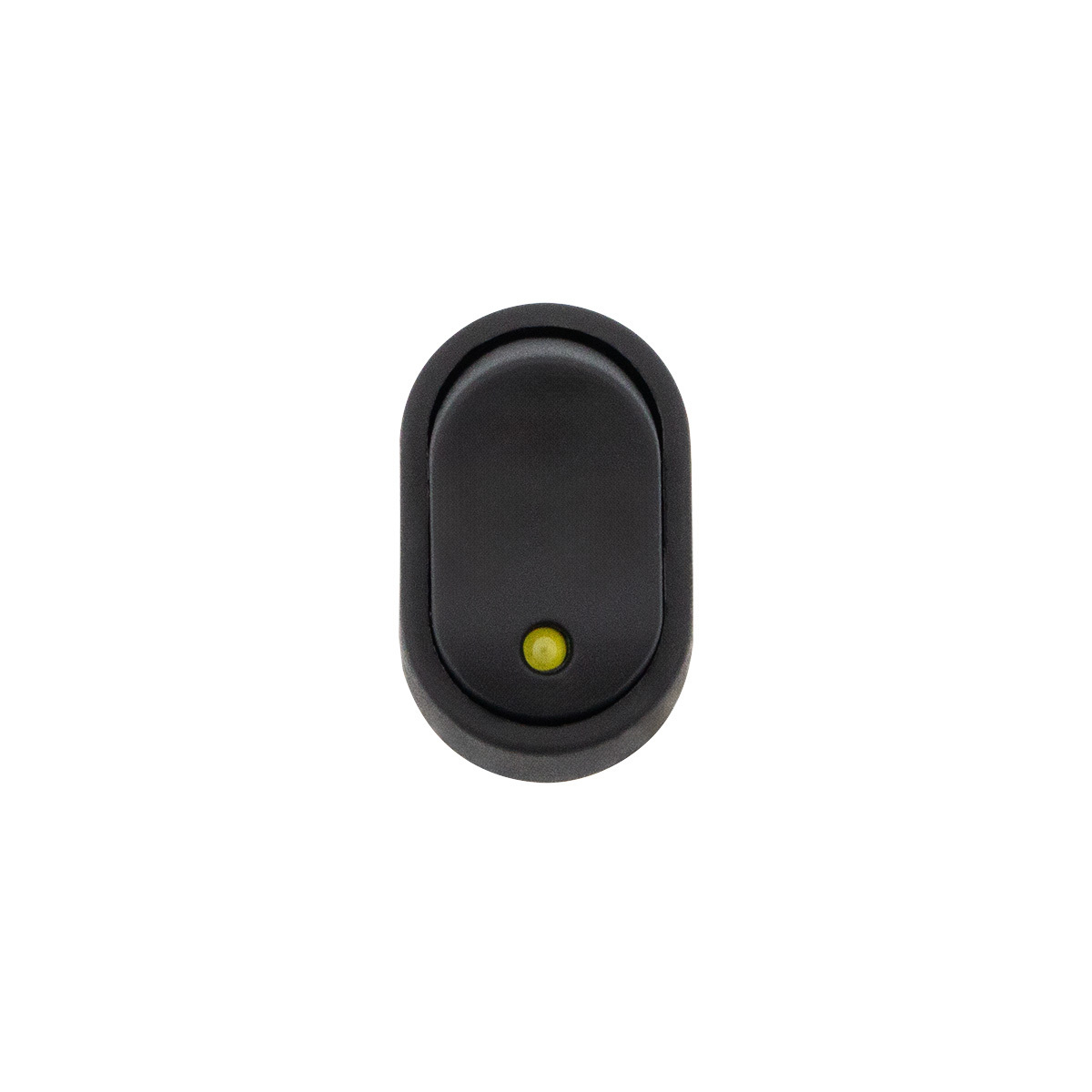 Amber LED Oval Rocker 16 Amp 12V On/Off 1/2" Dia. 1 Pc.