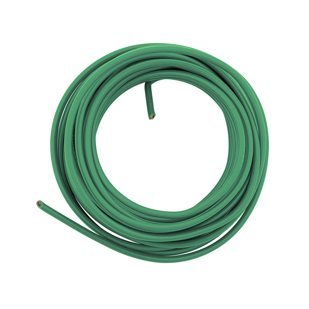 Primary Wire - Rated 80°C 14 AWG, Green 15 Ft.
