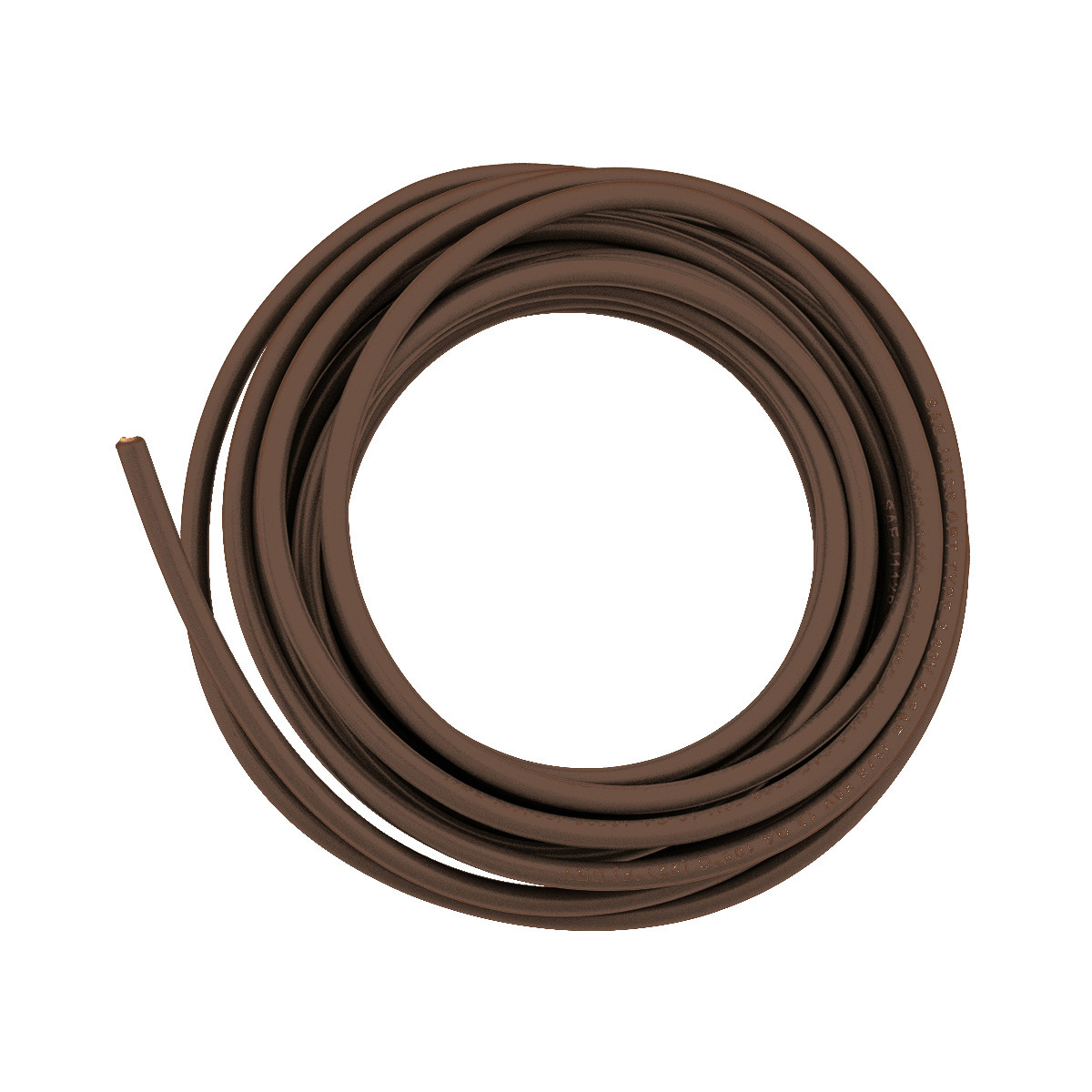 Primary Wire - Rated 80°C 12 AWG, Brown 12 Ft.