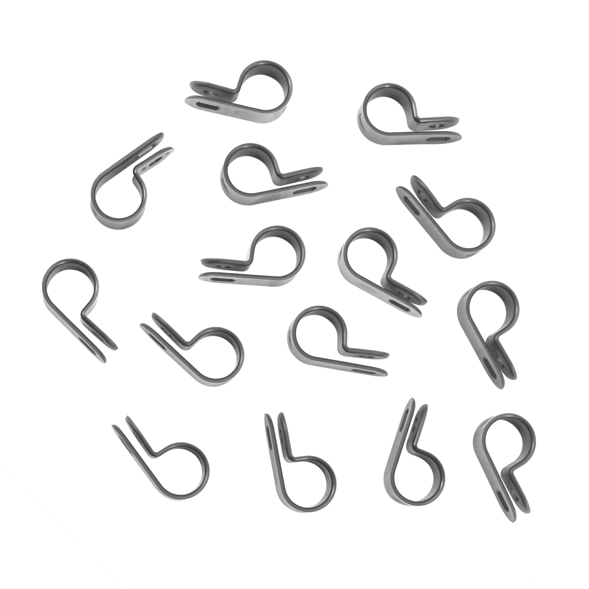 1/2" Black Nylon Cable Clamp (15-Pack)