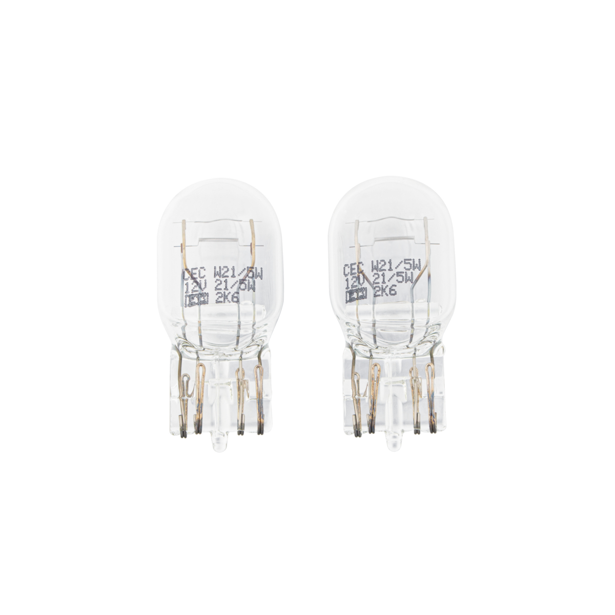 #7443 Incandescent Bulb, T-6 1/2 Wedge W3X16Q 12V 21/5W (W21/5W