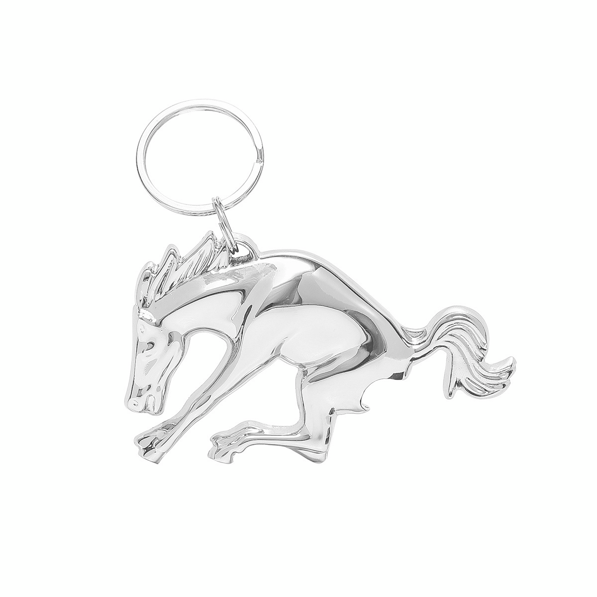 Chrome Bucking Horse Keychain/Bottle Opener