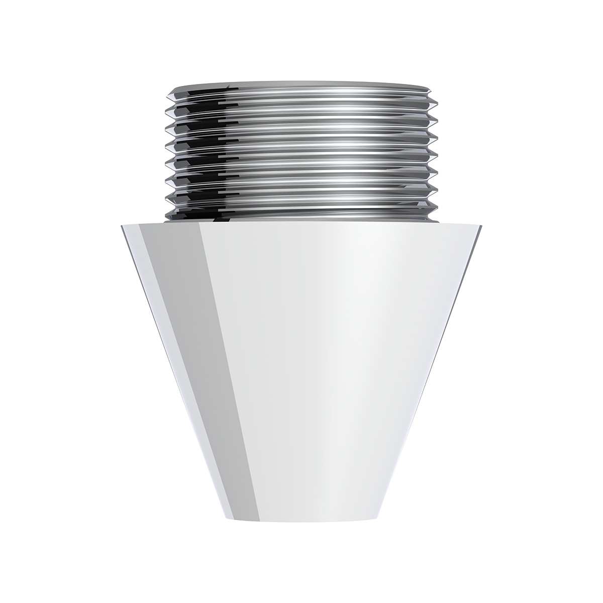 Chrome Aluminum M30X3.5 Male To 3/8"-16 Female Beer Tap Adapter