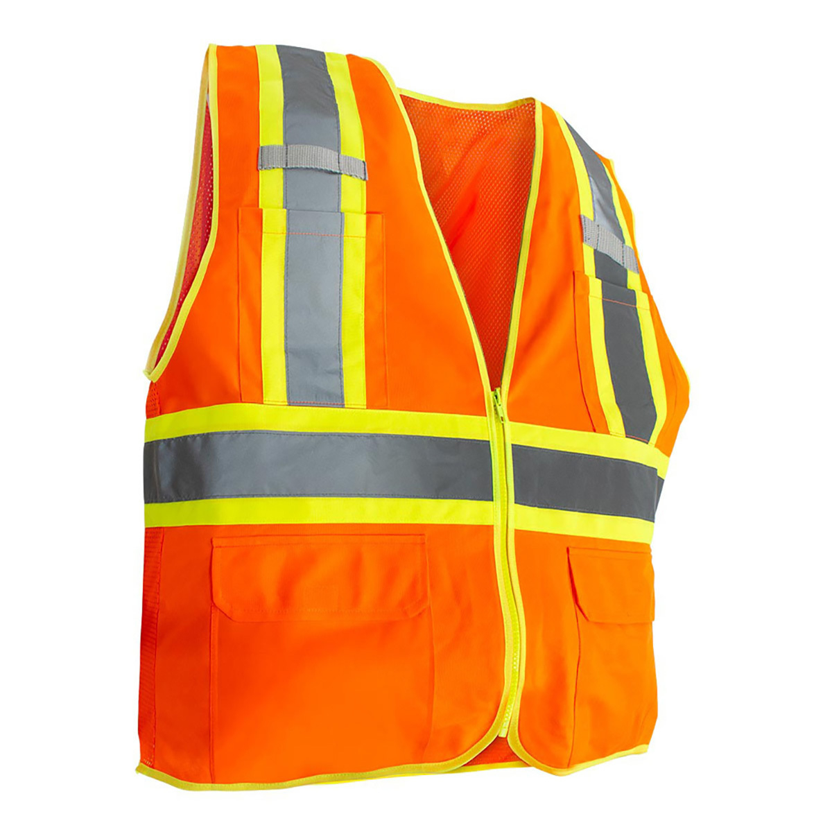 RigGear High Visibility Reflective Orange Safety Vest-XXX Large