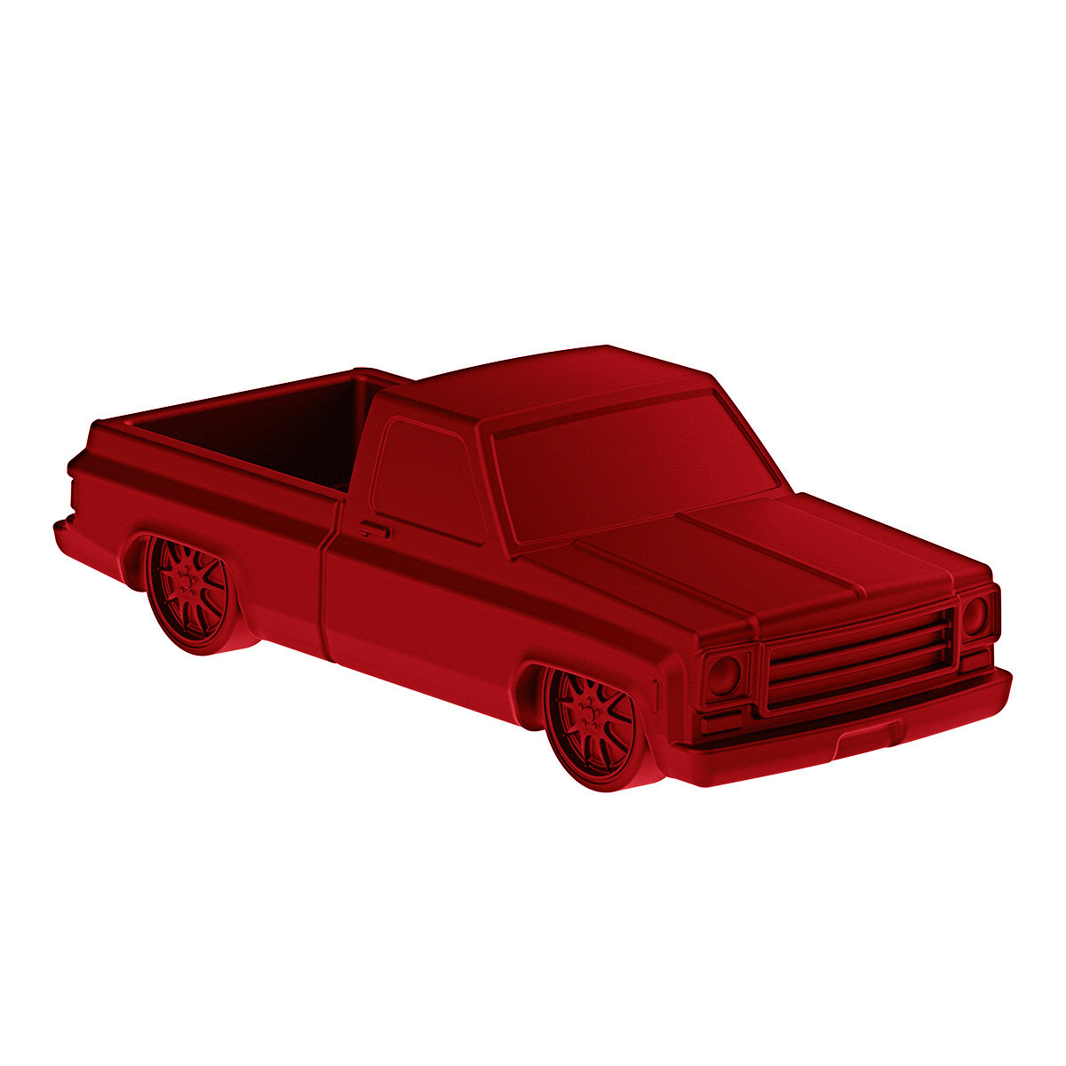 Solid Die-Cast 1973-1987 Chevrolet Truck Style Paper Weight-Candy Red