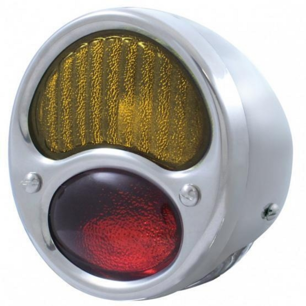 12V Tail Light Assembly With SS Housing & Glass Lens For 1928-31 Ford Model A - L/H