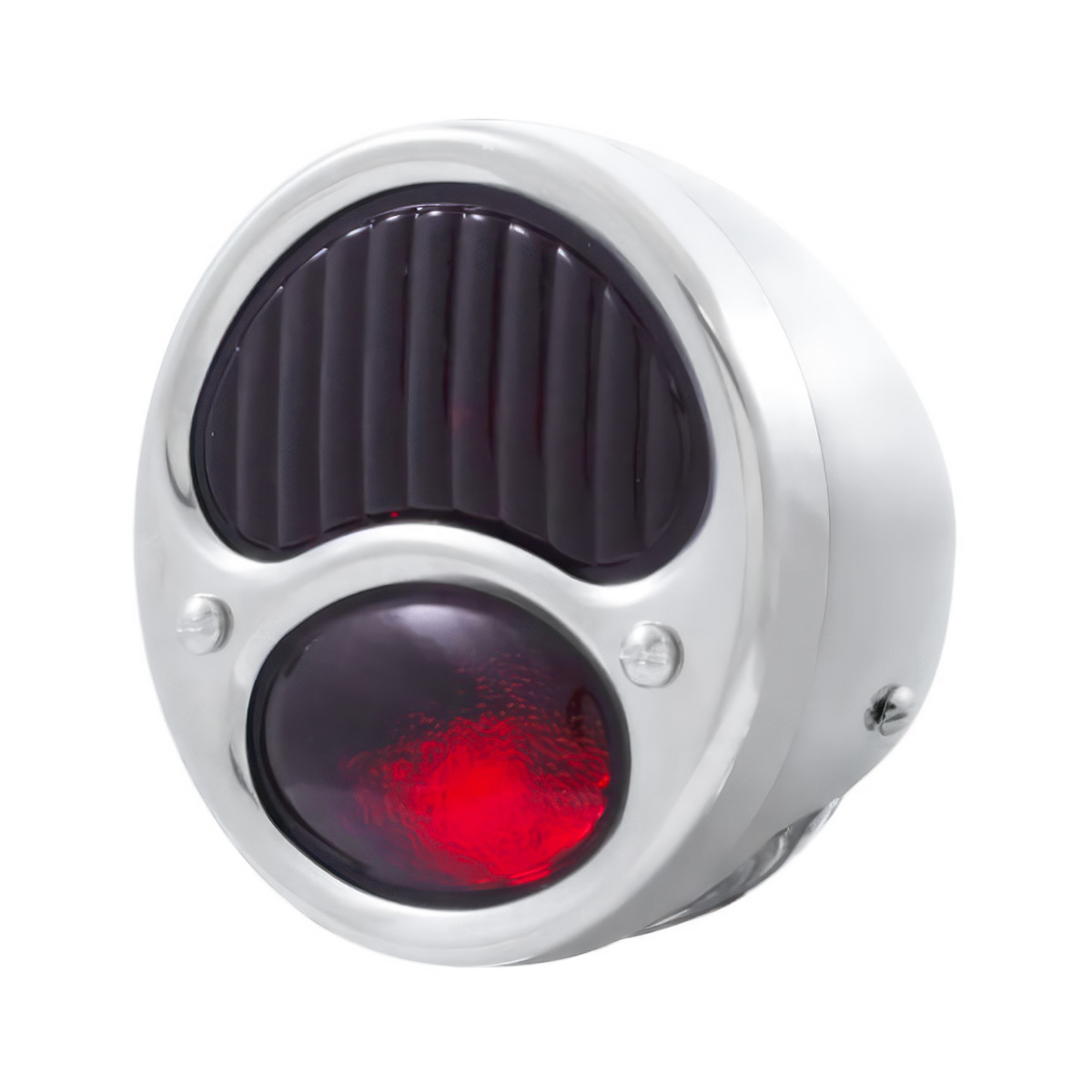 6V Tail Light Assembly With Stainless Steel Housing & Glass Lens For 1928-31 Ford Model A - L/H