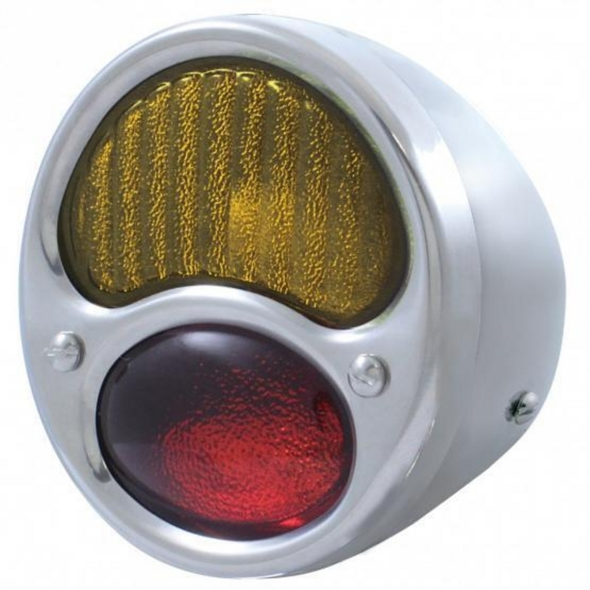 6V Tail Light Assembly With Stainless Steel Housing For 1928-31 Ford Model A - R/H