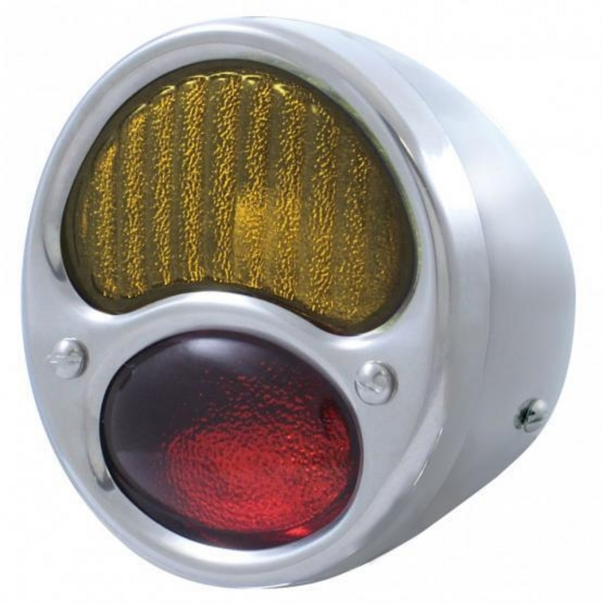 12V Tail Light Assembly With SS Housing & Glass Lens For 1928-31 Ford Model A - R/H