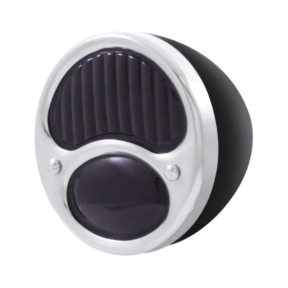 6V Tail Light Assembly With Black Housing & All Red Lens For 1928-31 Ford Model A - R/H