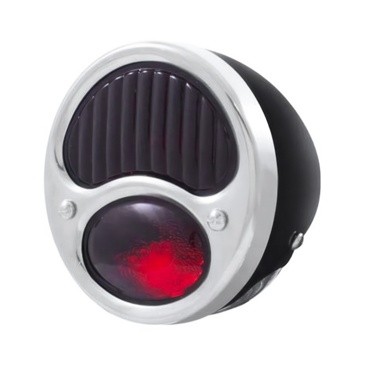 6V Tail Light Assembly With Black Housing & All Red Lens For 1928-31 Ford Model A - L/H