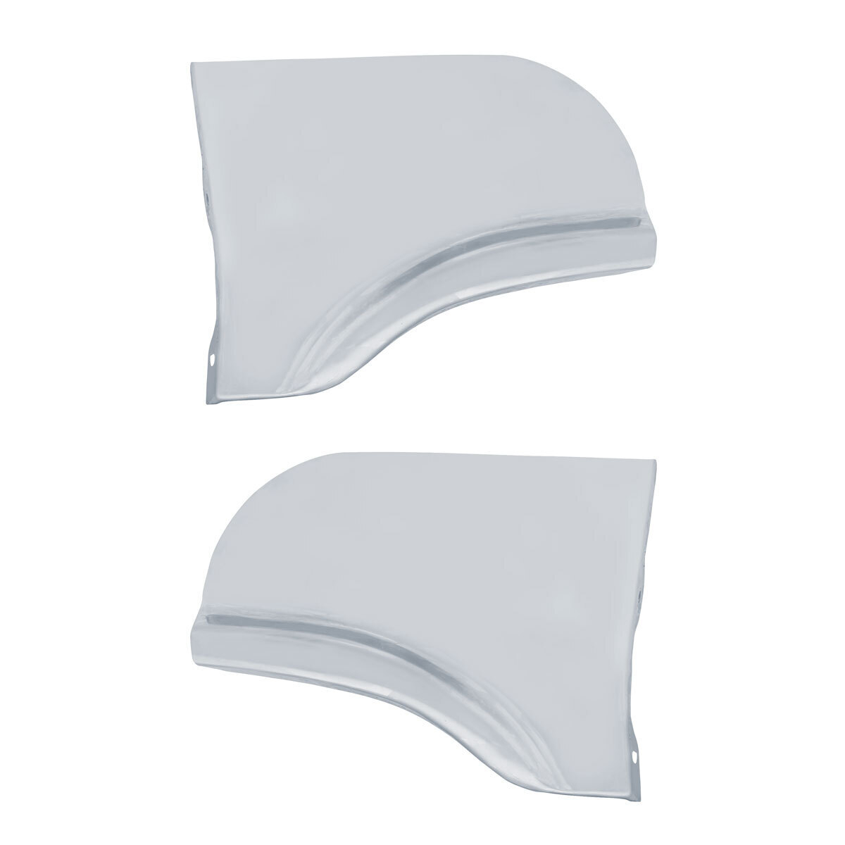 Stainless Steel Scuff Pad For 1957-58 Ford Passenger Cars (Pair)