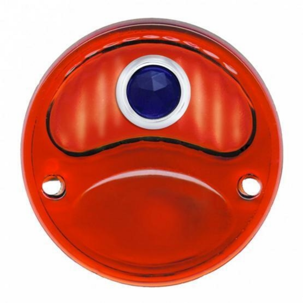 Glass Tail Light Lens With Blue Dot For 1928-31 Ford Model A