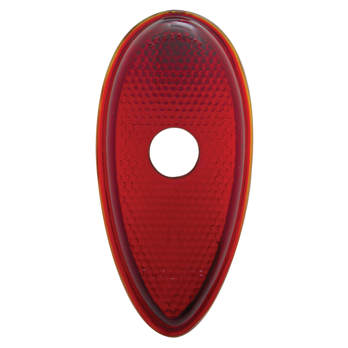 Glass Tail Light Lens With Drilled Out Center Hole For 1938-39 Ford Passenger Car