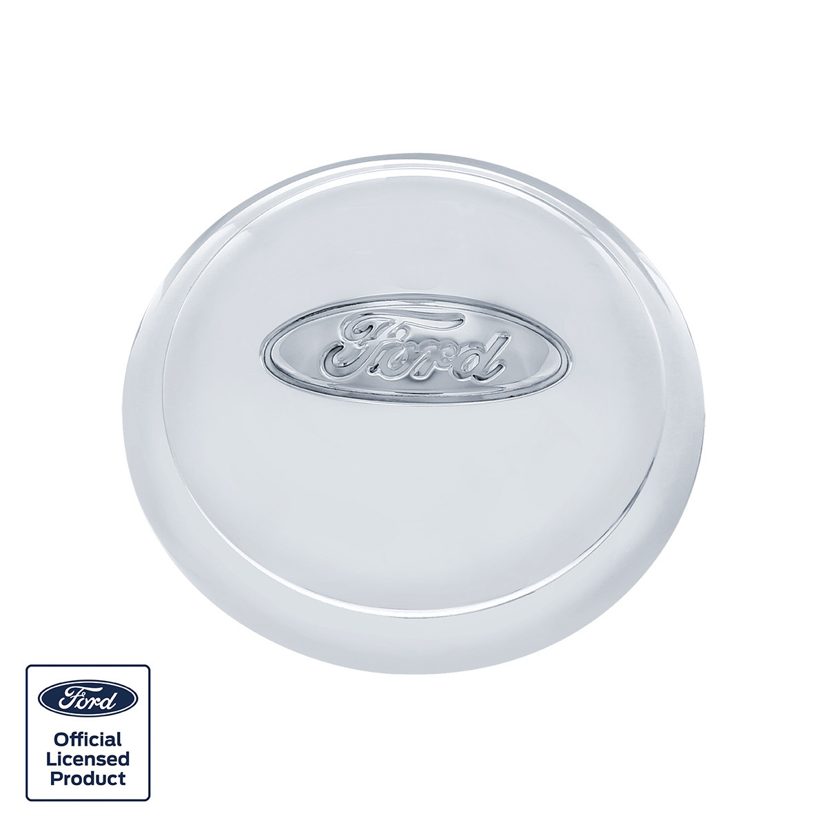 Stainless Steel "Ford" Script Oval Logo Hubcap For 1934 Ford 4-Cyl Car/Truck