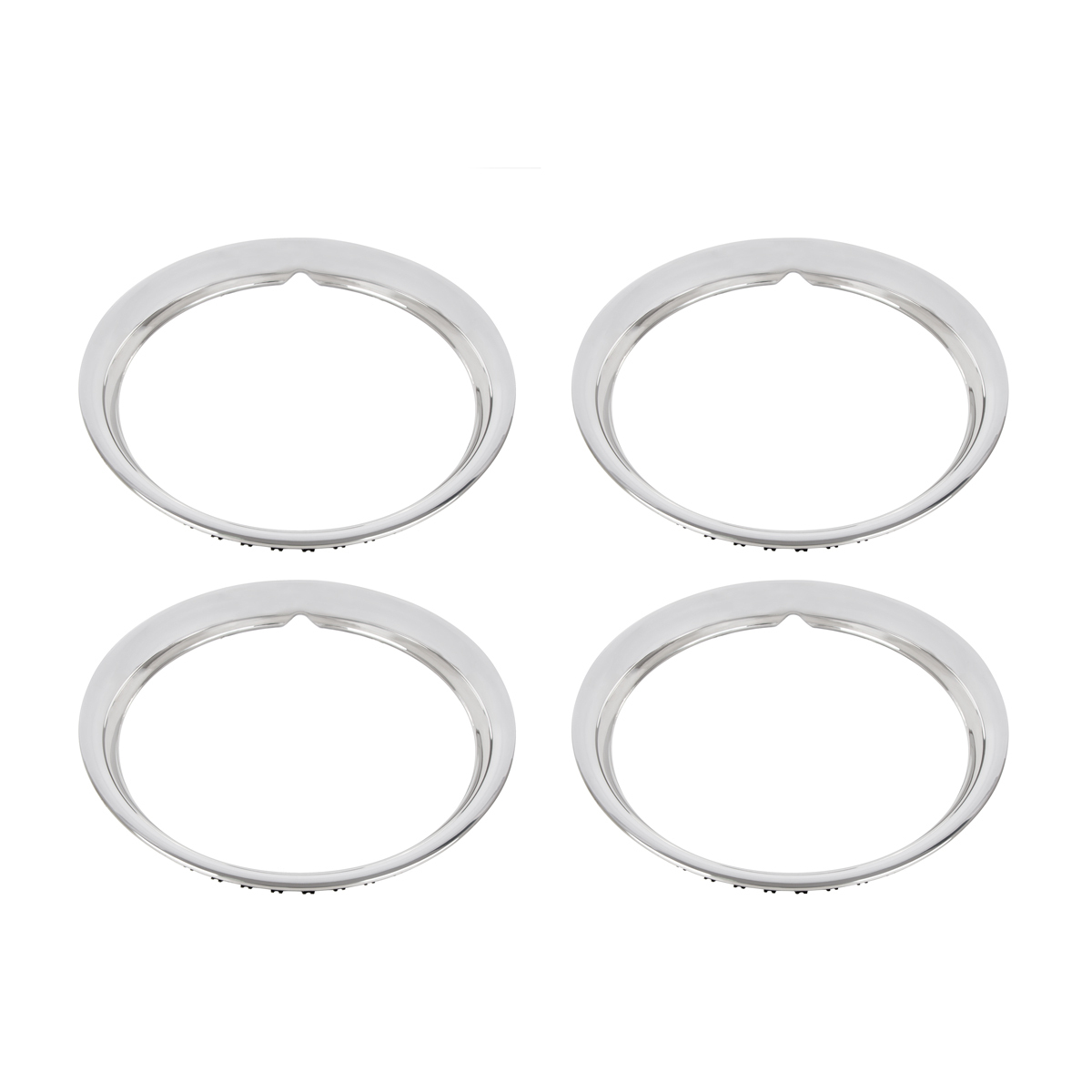 15" Universal Stainless Steel Beauty Rim (4/Set)