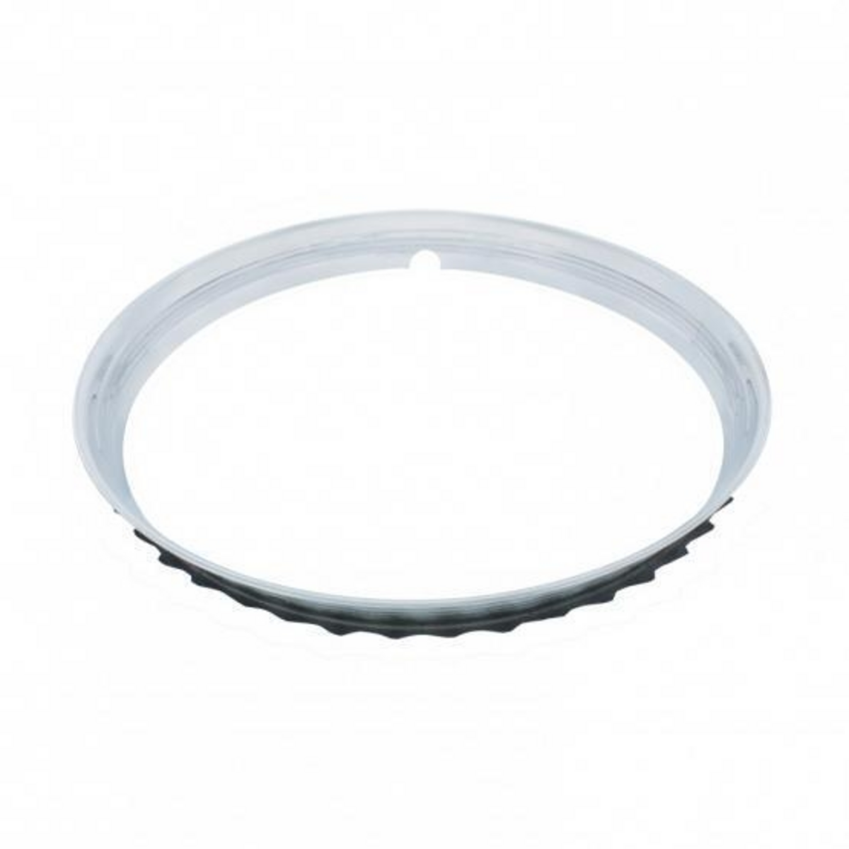 14" Ribbed Stainless Steel Beauty Rim