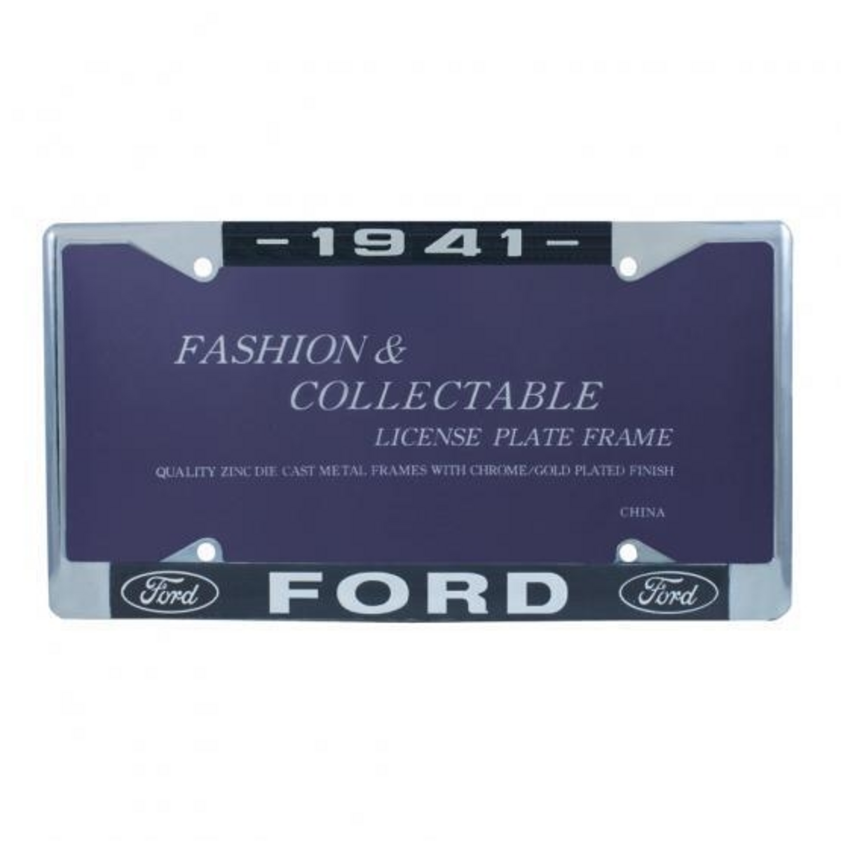 Chrome License Plate Frame For 1941 Ford Car & Truck
