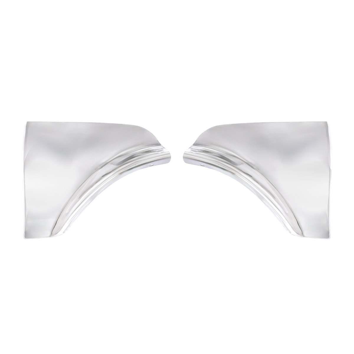 Stainless Steel Fender Skirt Scuff Pads For 1959 Chevy Passenger Car (Pair)