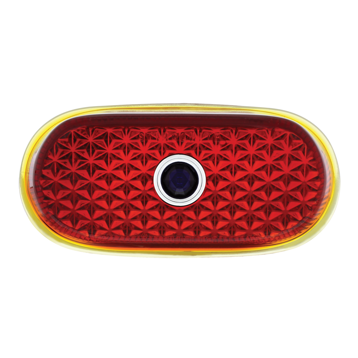 Glass Tail Light Lens With Blue Dot For 1940 Chevy Passenger Car