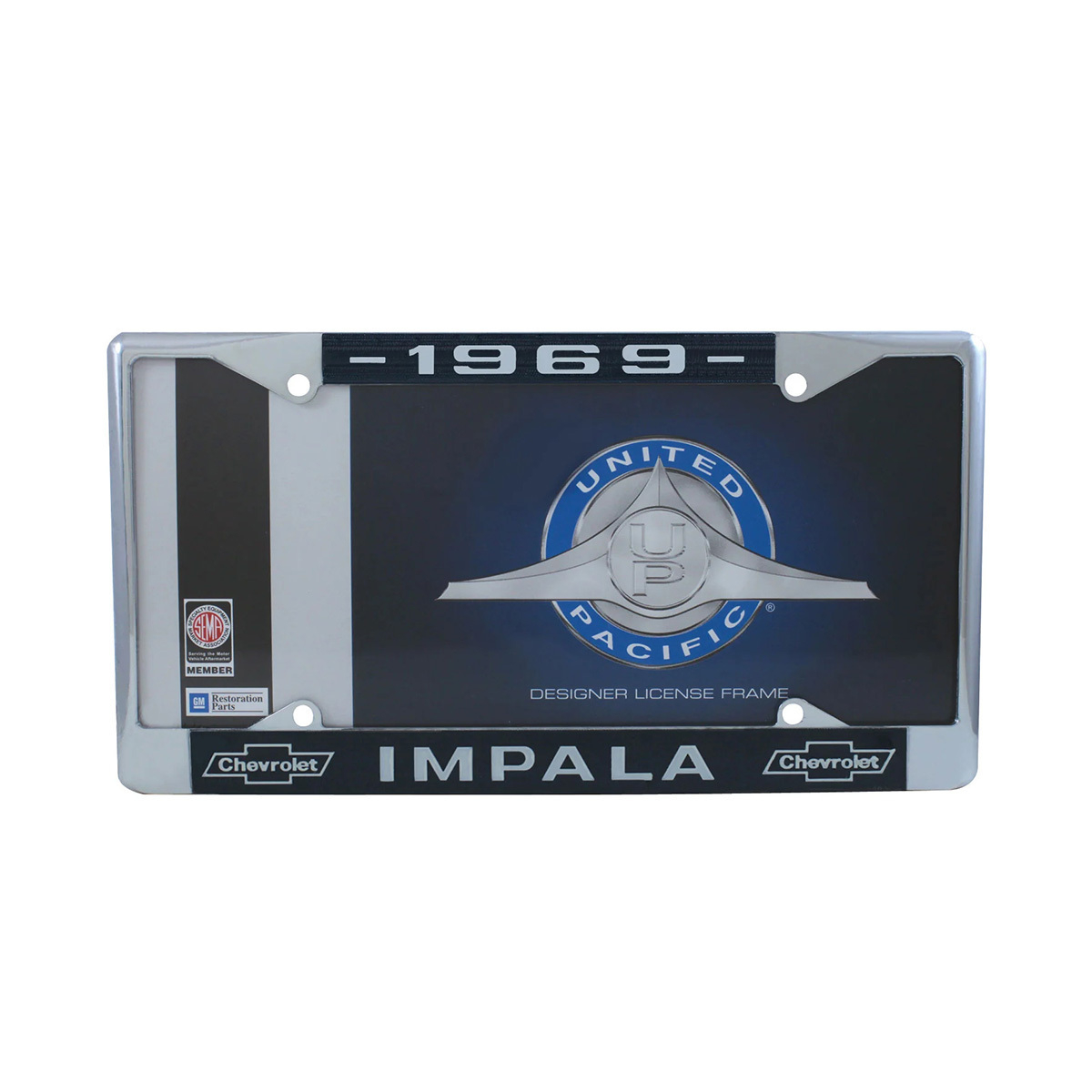 Chrome License Plate Frame For 1969 Chevy Impala